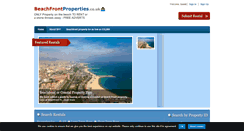 Desktop Screenshot of beachfrontproperties.co.uk