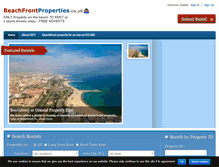 Tablet Screenshot of beachfrontproperties.co.uk